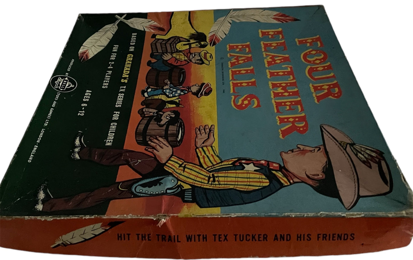 Vintage 1960 Gerry Andersons Four Feather Falls Board Game - Very Good Condition and Complete In The Original Box