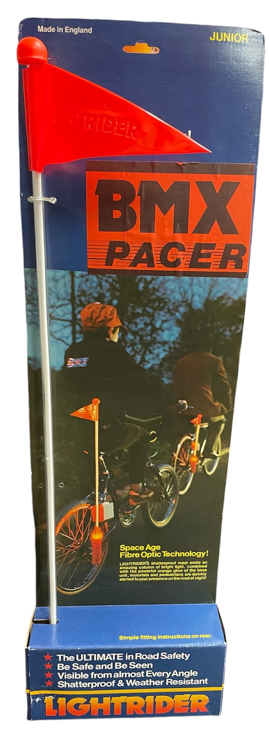 BMX Pacer Junior Light Rider Space Age Fibre Optic Night Light For Push Bikes And Cyclists - Brand New Shop Stock Room Find