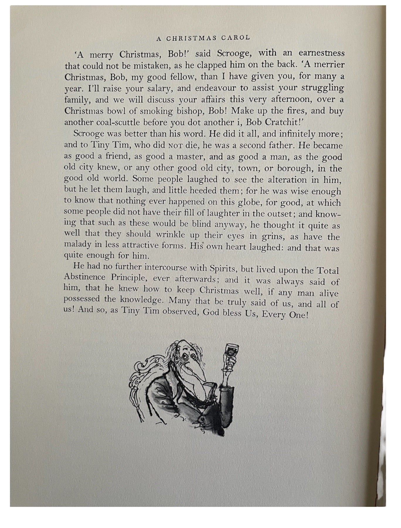 Vintage 1961 Charles Dickens - A Christmas Carol - Illustrated By Ronald Searle - First Edition Hardback Book - Fantastic Condition.