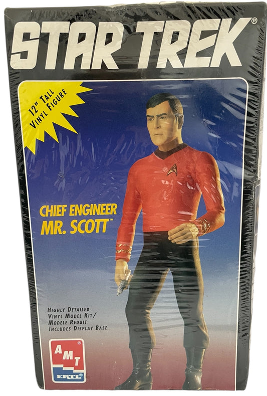 Vintage AMT/ERTL Star Trek The Original Series - Chief Engineer Mr Scott Scotty Highly Detailed Special Collectors Edition Vinyl Model Kit - Factory Sealed Shop Stock Room Find