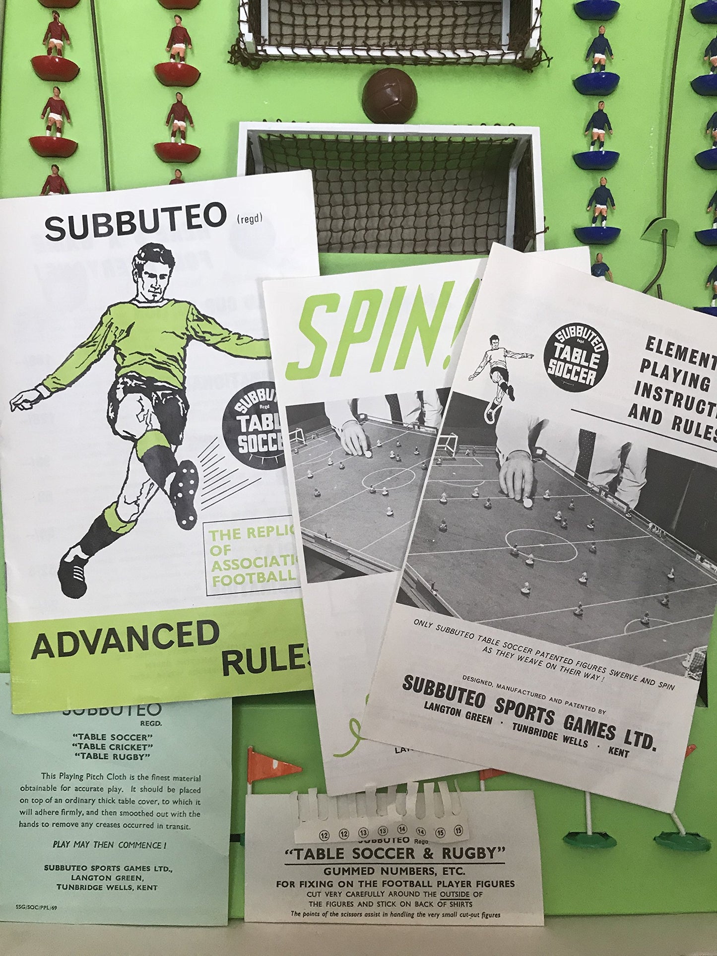 Vintage 1970 Subbuteo Table Soccer Continental Club Edition - Fully Complete And In The Original Box