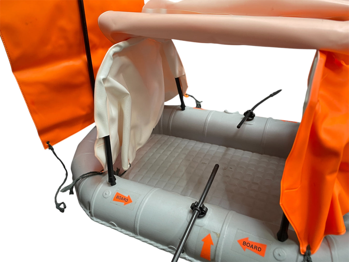 Vintage Cherilea 1976 Big 12 Series - Action Man Life Raft - Real Floating Model With Waterproof Covers - Fantastic Condition Former Display Set