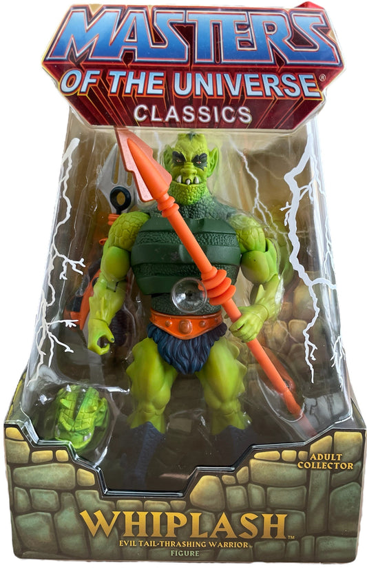 Vintage 20010 Mattel Masters Of The Universe Classics - Whiplash The Evil Tail Thrashing Warrior Action Figure - Brand New Factory Sealed Shop Stock Room Find
