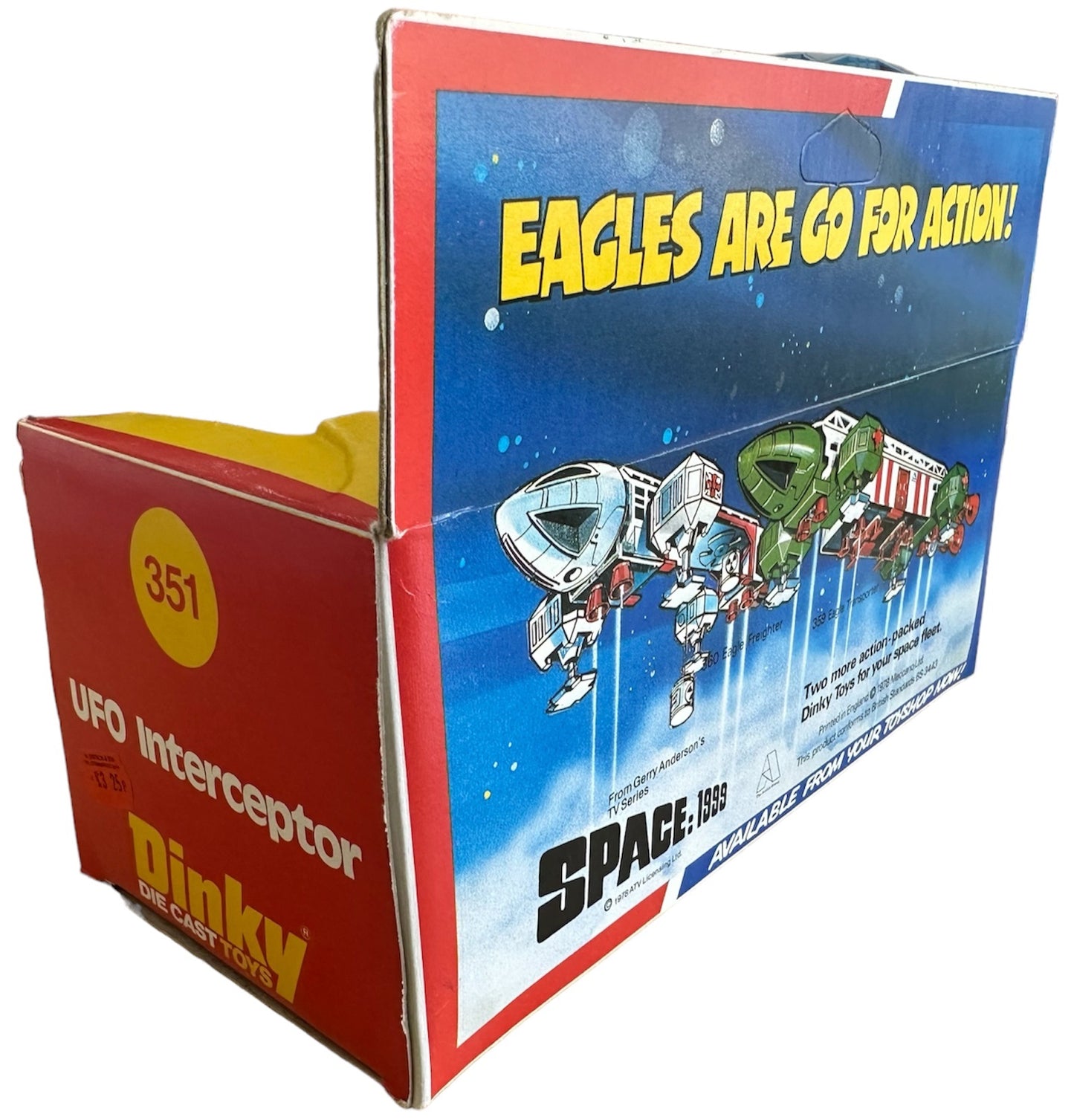 Vintage 1978 Dinky Toys 351 Gerry Andersons UFO Shado Interceptor Die-cast Replica Space Vehicle - Fantastic Condition - In Original Box