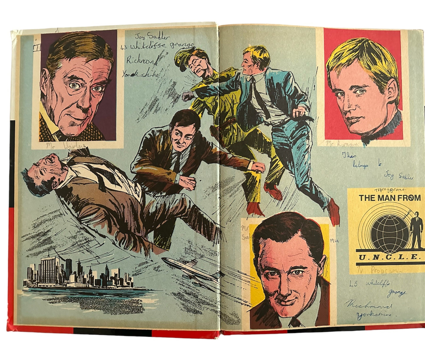 Vintage 1967 The Man From UNCLE Television Picture Story Book - Good Condition.