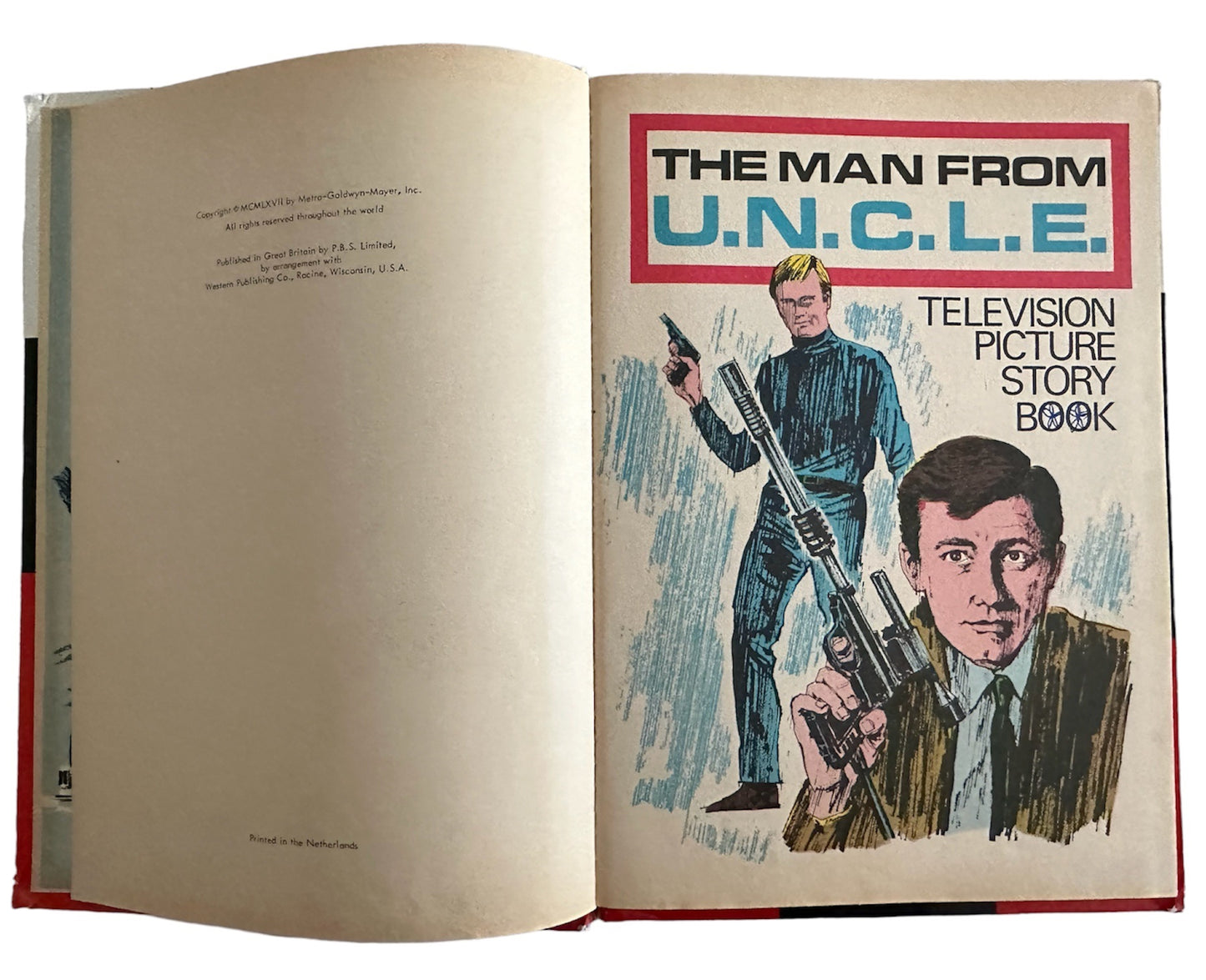 Vintage 1967 The Man From UNCLE Television Picture Story Book - Good Condition.