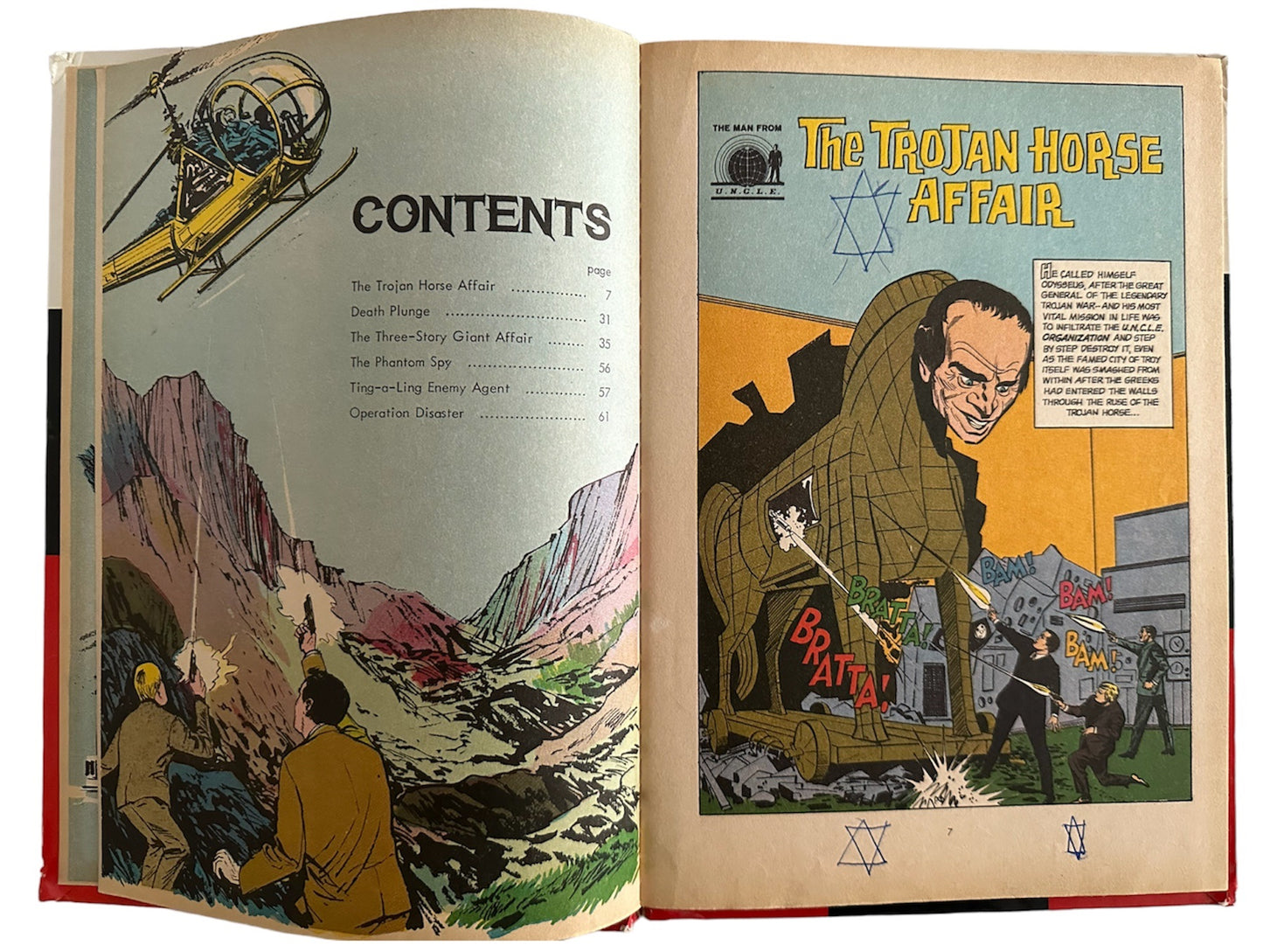 Vintage 1967 The Man From UNCLE Television Picture Story Book - Good Condition.