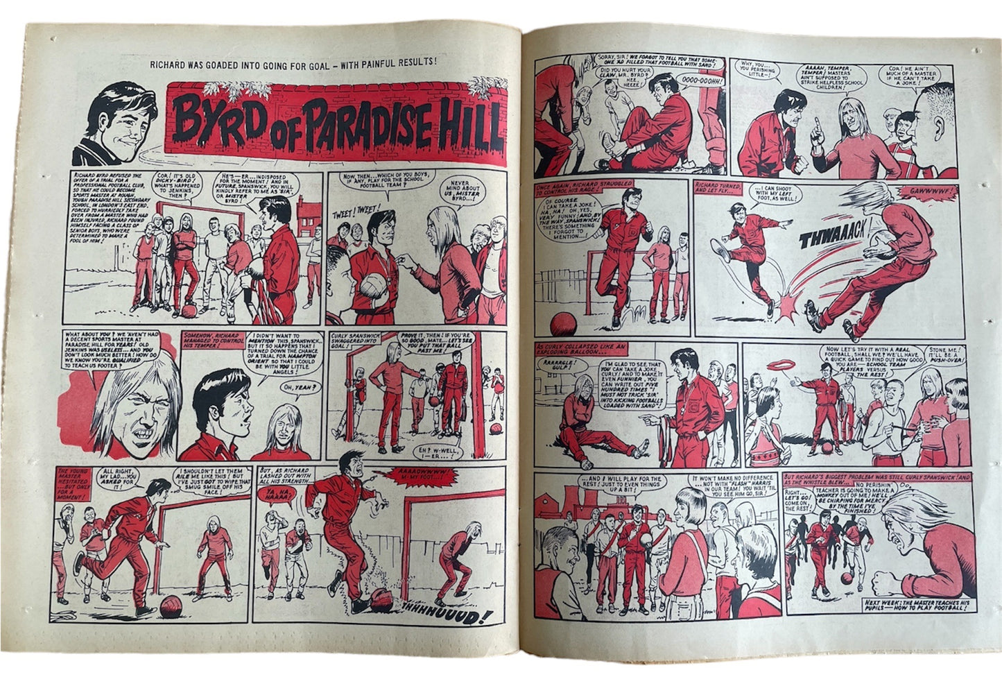 Vintage 1970 Scorcher Issue No. 3 With Free Gift - Boys Football Comic Every Monday 24th January 1970 - Former Shop Stock