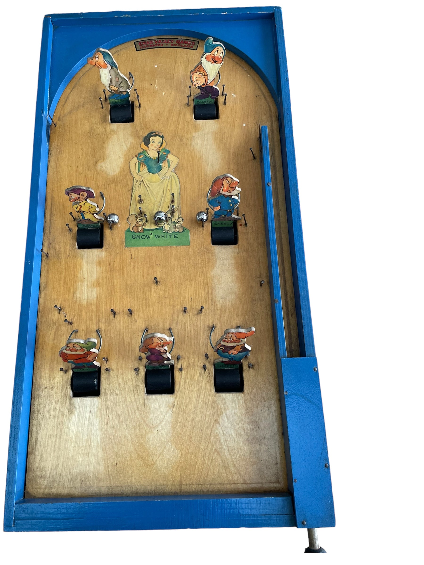 Chad valley wooden table and 90 piece train set on sale