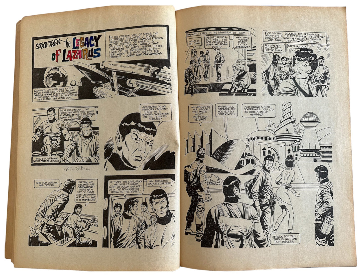 Vintage Ultra Rare 1974 Star Trek Comic Album Paperback Book