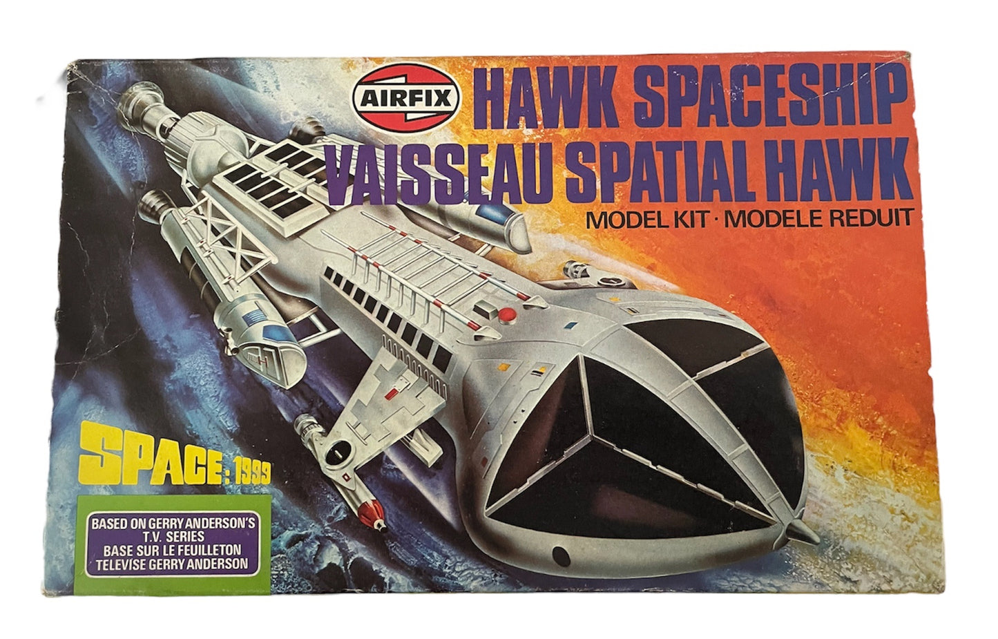 Space 1999 Vintage Gerry Andersons Hawk Spaceship Plastic Model Kit By Airfix 1975 Fully Assemled And In The Original Box