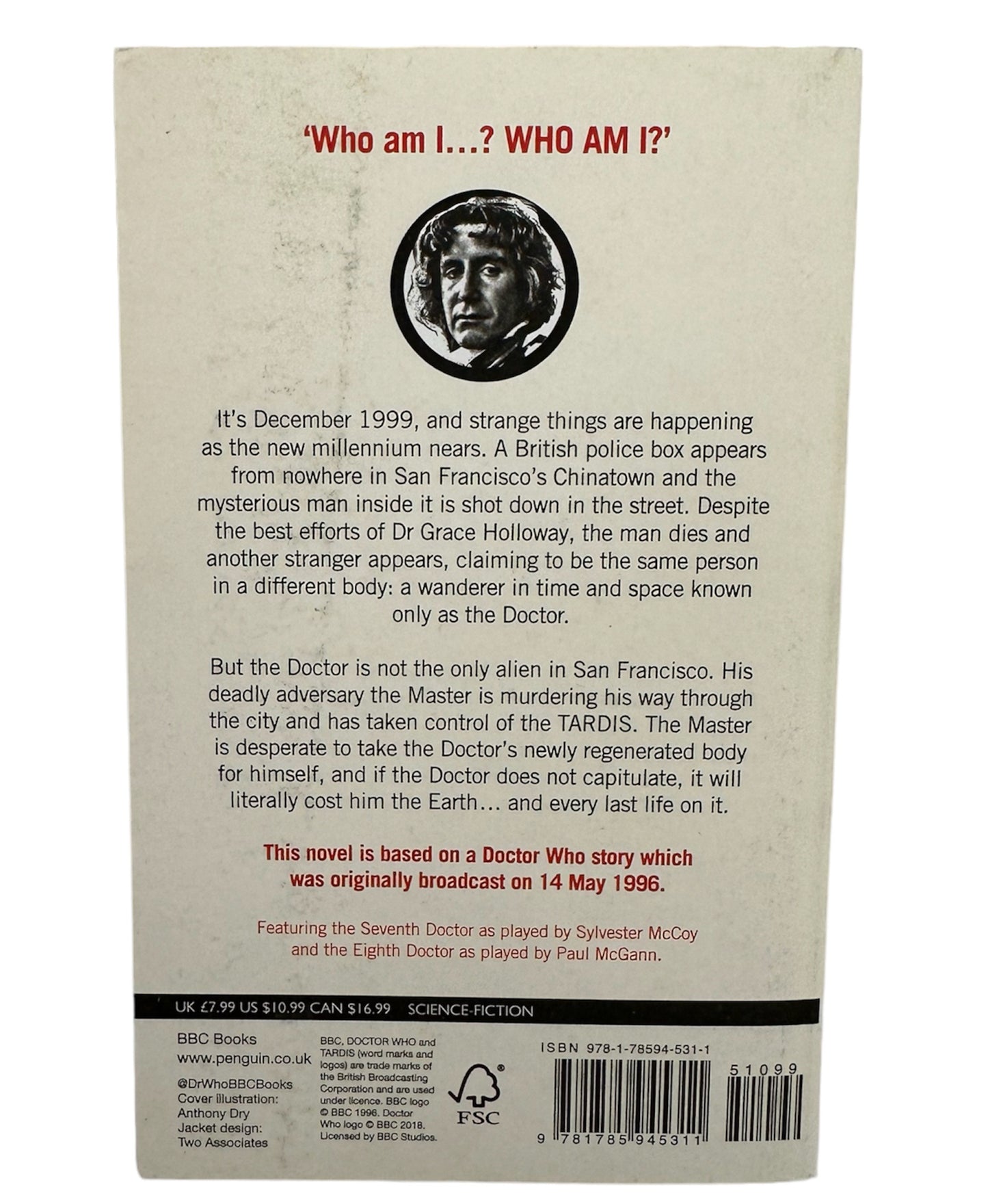 Doctor Dr Who The TV Movie BBC Target Paperback Novel 2021 By Gary Russell