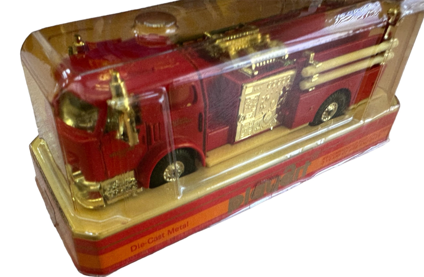 Vintage 1970's Playart Baltimore Fire Department Fire Appliance Truck Diecast Metal Replica Vehicle Model - Shop Stock Room Find