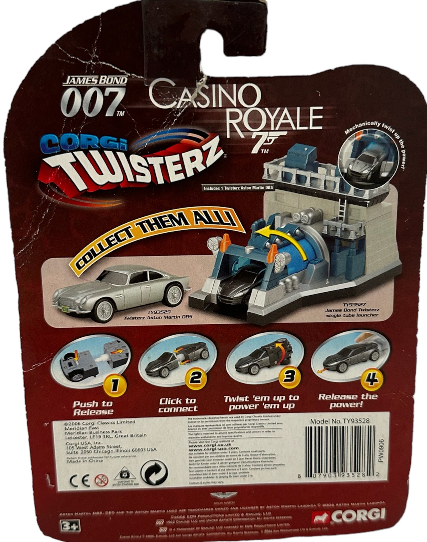 Vintage Corgi 2006 James Bond 007 Casino Royale Aston Martin DBS Twisterz - Shop Stock Room Find