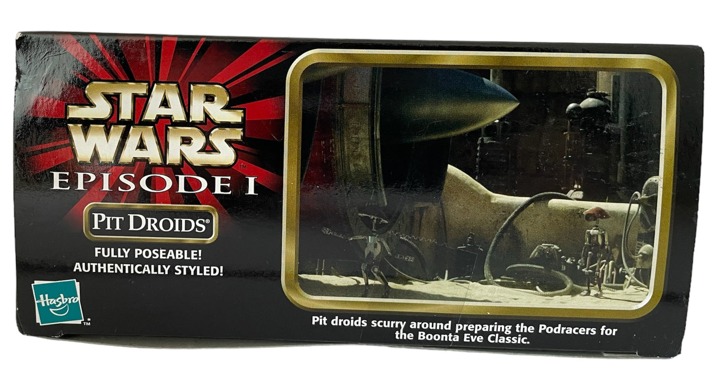 Vintage 1998 Star Wars Episode 1 Pit Droids 12 Inch Scale Action Figure Set - Brand New Factory Sealed Shop Stock Room Find