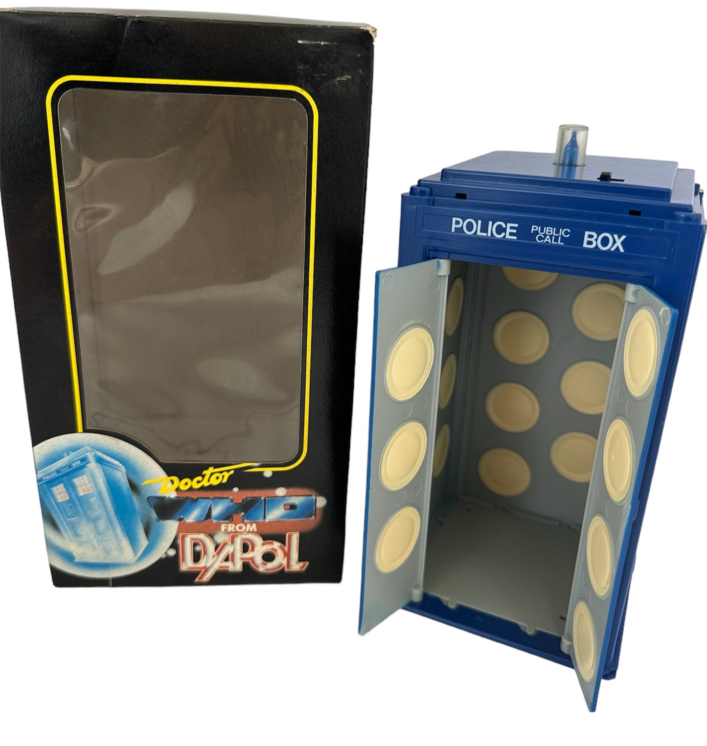 Vintage 1987 Doctor Dr Who The Tardis - Time And Relative Dimensions In Space Police Box By Dapol - Former Shop Stock.