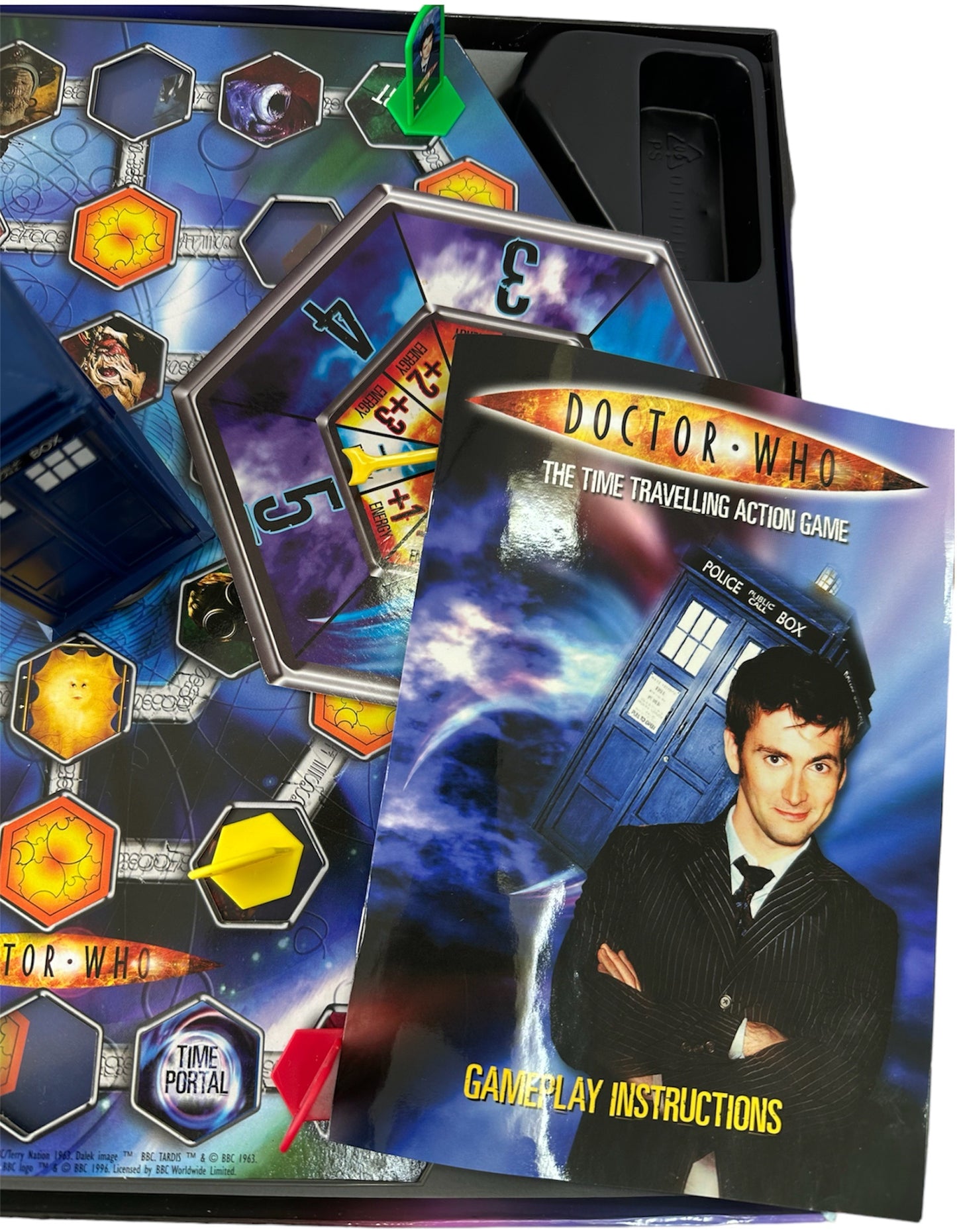 Vintage 2006 Doctor Dr Who The Time Travelling Action Board Game - Former Shop Counter Display Item