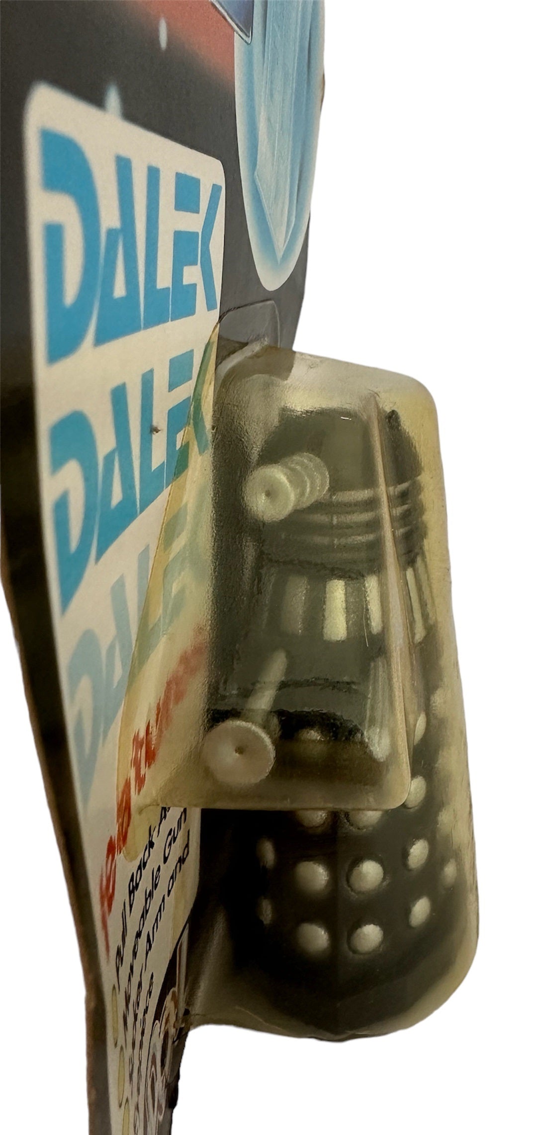 Vintage Dapol 1987 Doctor Dr Who Black And Silver Dalek Action Figure - Mint On Card - Shop Stock Room Find