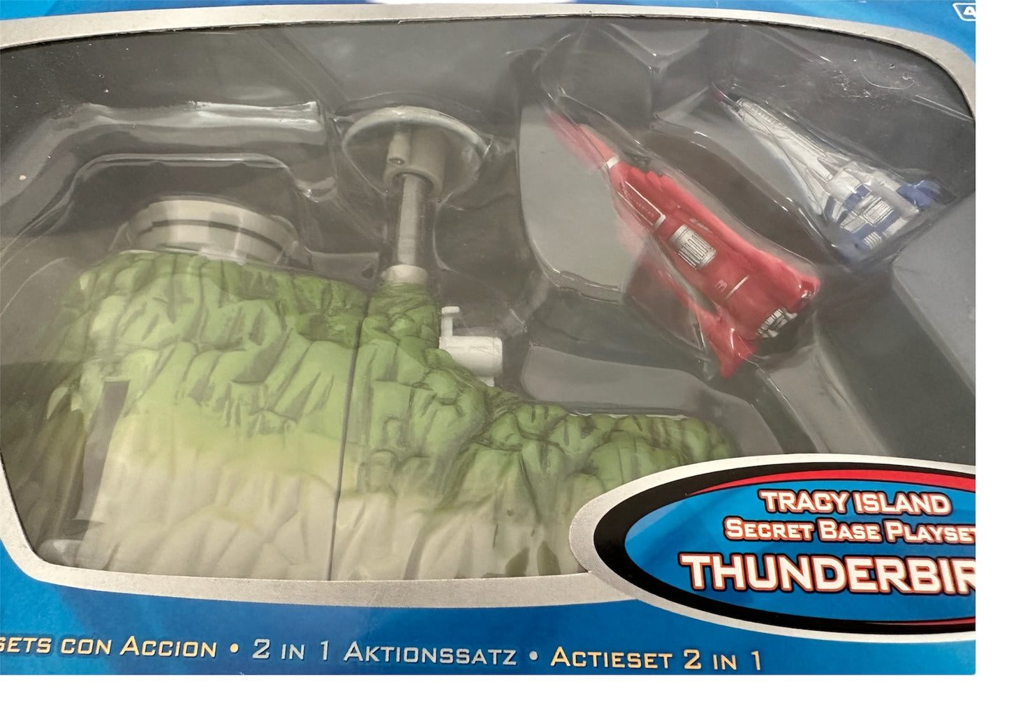 Vintage Bandai 2004 Gerry Andersons Thunderbirds Tracy Island Secret Base - 2 In 1 Playset Thunderbird 1 & Thunderbird 3 Base Playsets - Factory Sealed Shop Stock Room Find