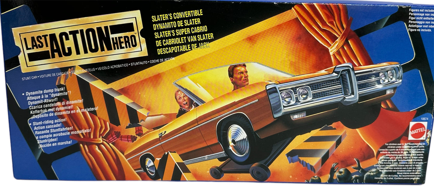 Vintage 1993 The Last Action Hero Jack Slaters Convertible Stunt Car - Brand New Factory Sealed Shop Stock Room Find