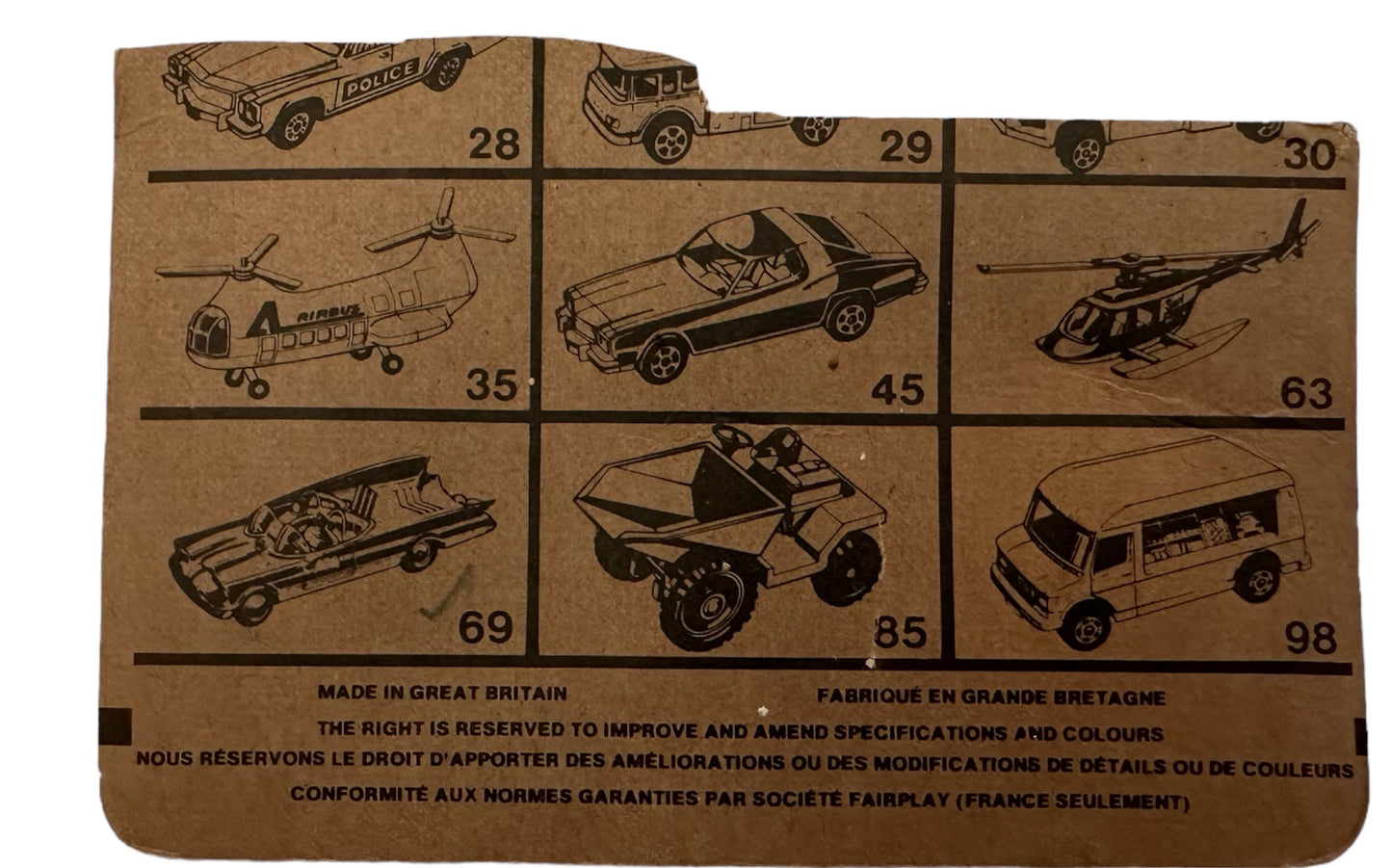 Vintage Corgi Juniors 1979 James Bond Moonraker - Drax Airlines Helicopter Diecast Replica Model - Mint on Sealed Card - Shop Stock Room Find