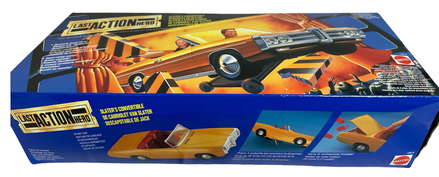 Vintage 1993 The Last Action Hero Jack Slaters Convertible Stunt Car - Brand New Factory Sealed Shop Stock Room Find