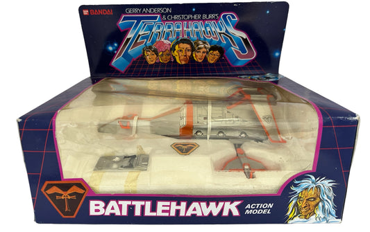 Vintage Bandais 1983 Gerry Anderson & Christopher Burrs Terrahawks BattleHawk Action Model - In The Original Box - Shop Stock Room Find