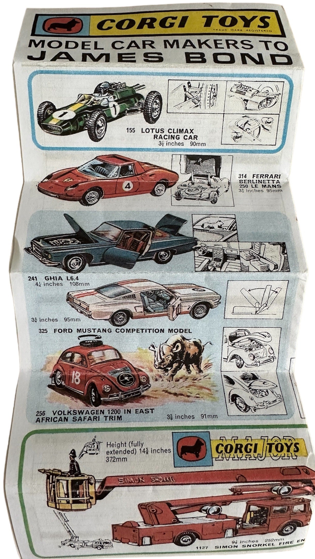 Vintage 1966 Special Agent Bond Aston DB5 Corgi Diecast 261 Replica Model Vehicle - 2022 Corgi Re-Issue - Boxed With Display Plinth And Secret Instructions