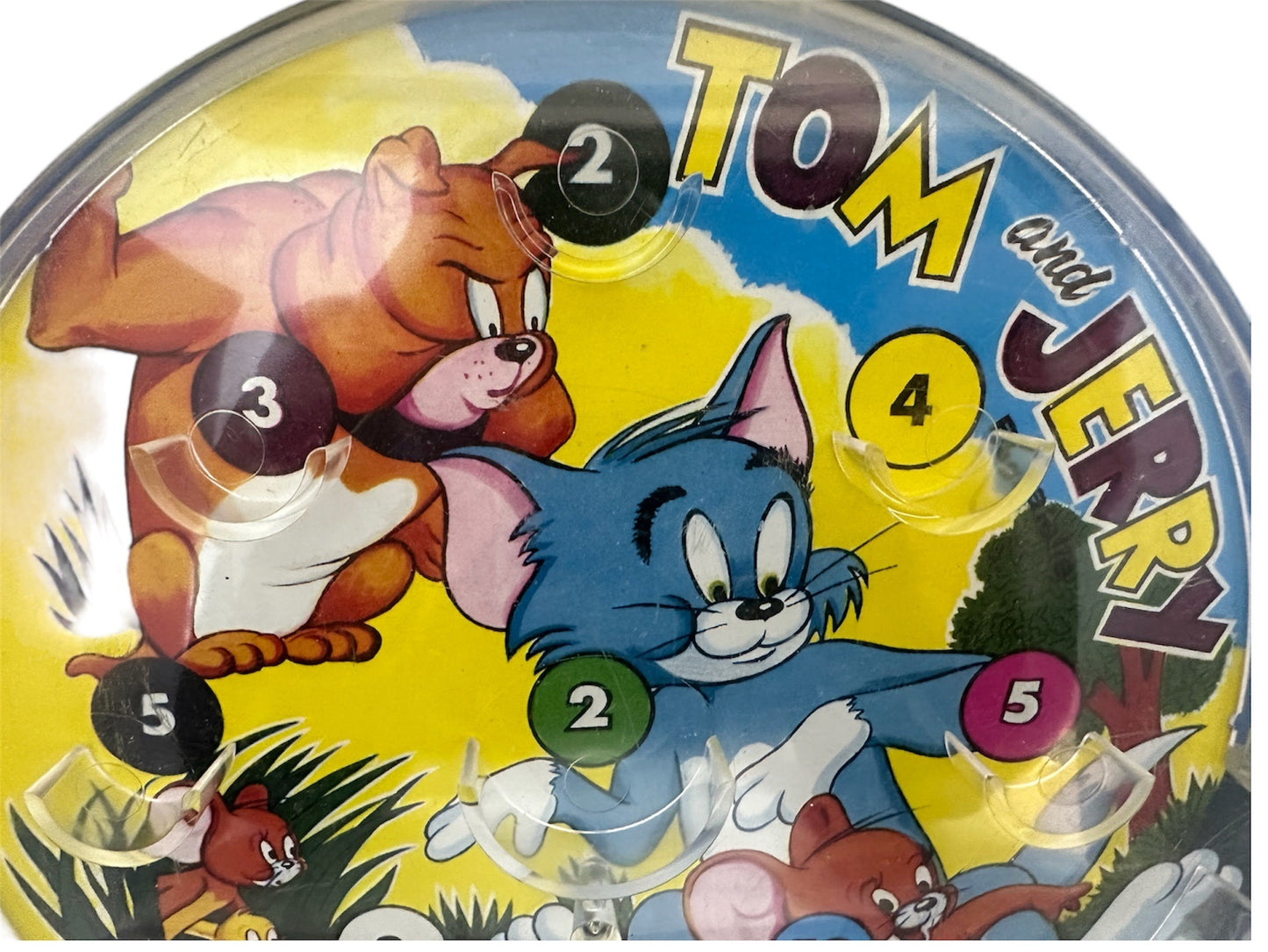 Vintage Marx Toys 1970 Tom And Jerry Bagatelle Pin Ball Game In Full Working Condition In The Original Box