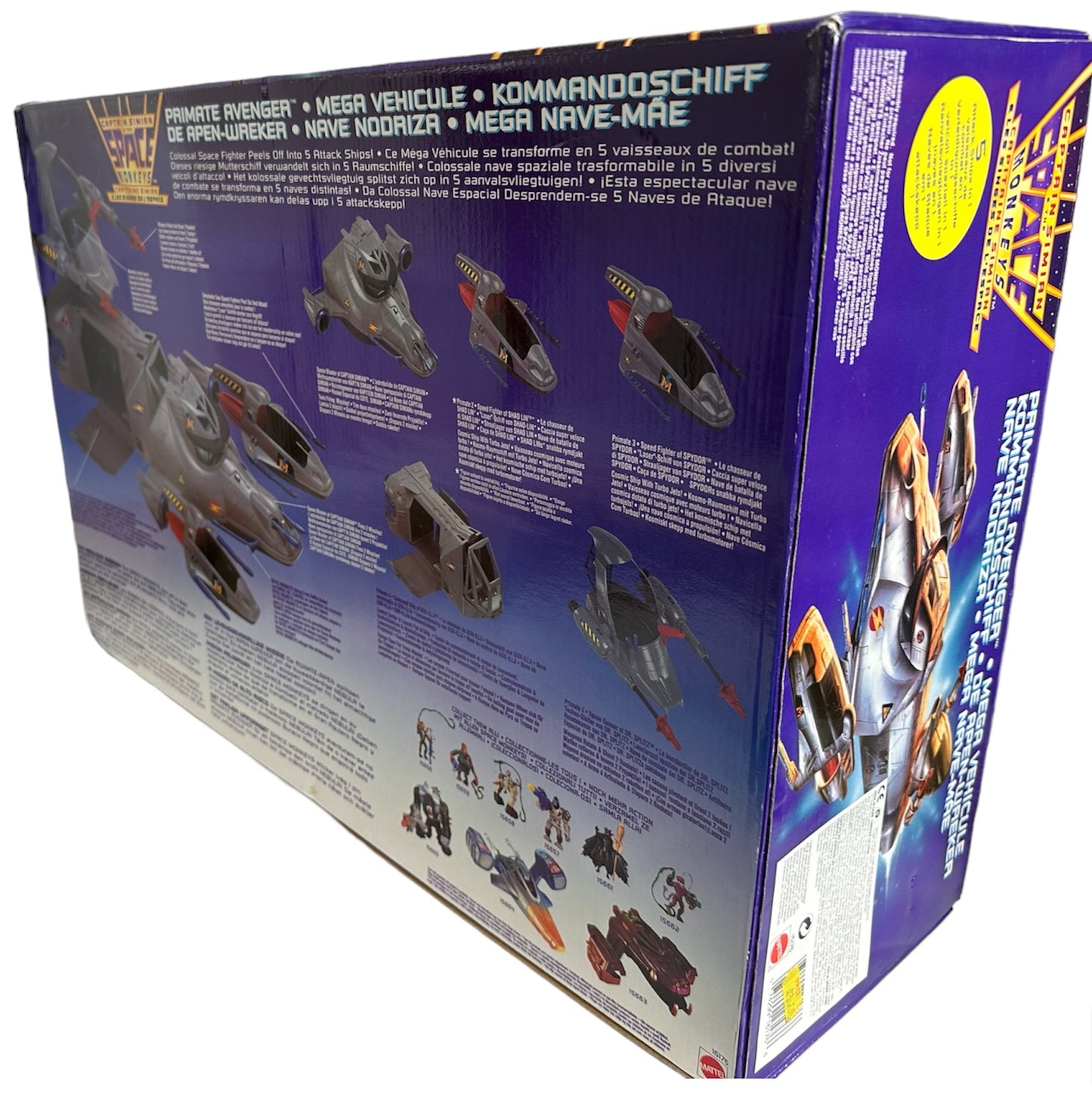 Vintage Bluebirds 1996 Captain Simian And The Space Monkeys Primate Avenger 5 In 1 Mega Vehicle - Brand New Factory Sealed Shop Stock Room Find