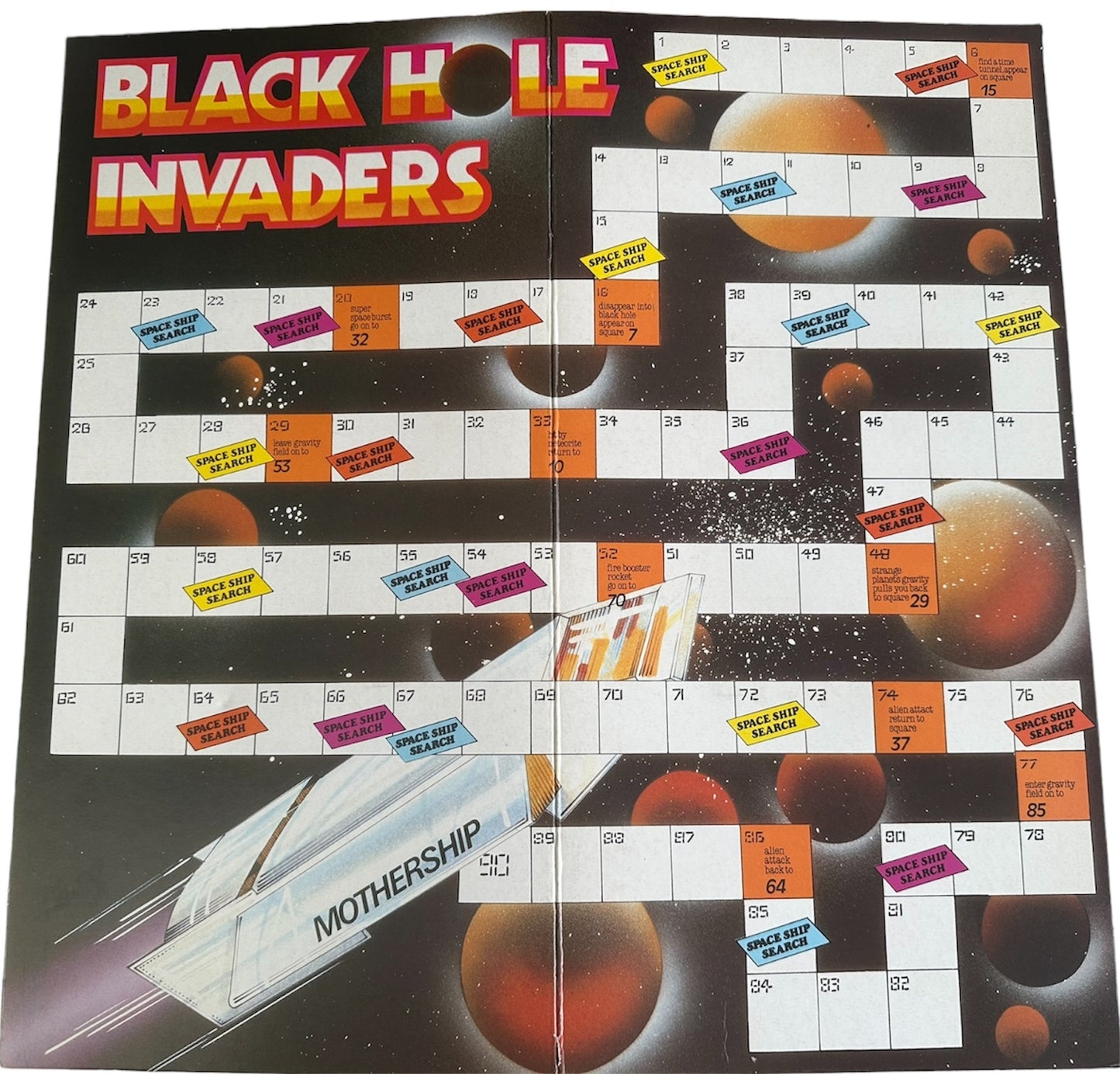 Vintage Omegagames 1970's The Black Hole Invaders Exciting Action Packed Board Game - Fantastic Condition - Fully Complete - In The Original Box
