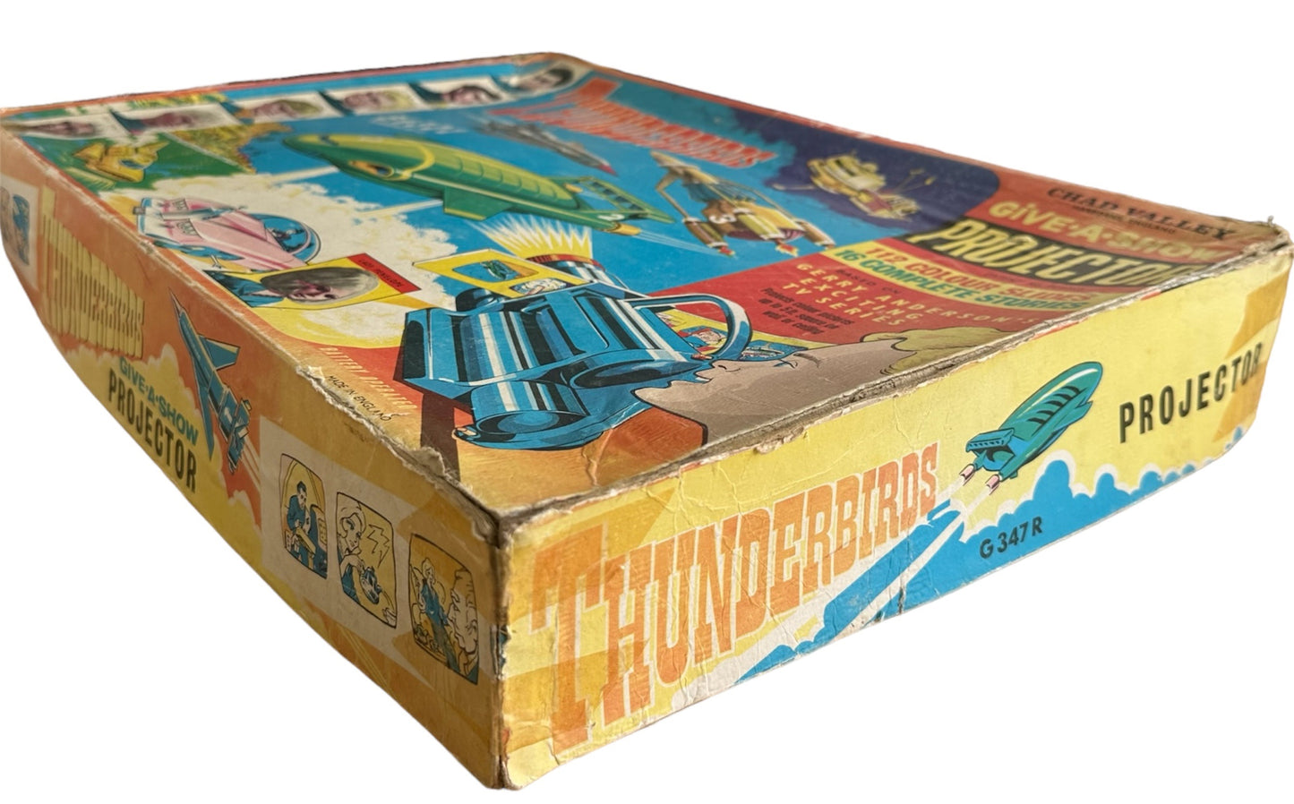 Vintage Gerry Andersons 1966 Thunderbirds - Chad Valley - Give A Show Slide Projector Set Fully Working And Complete In The Original Box