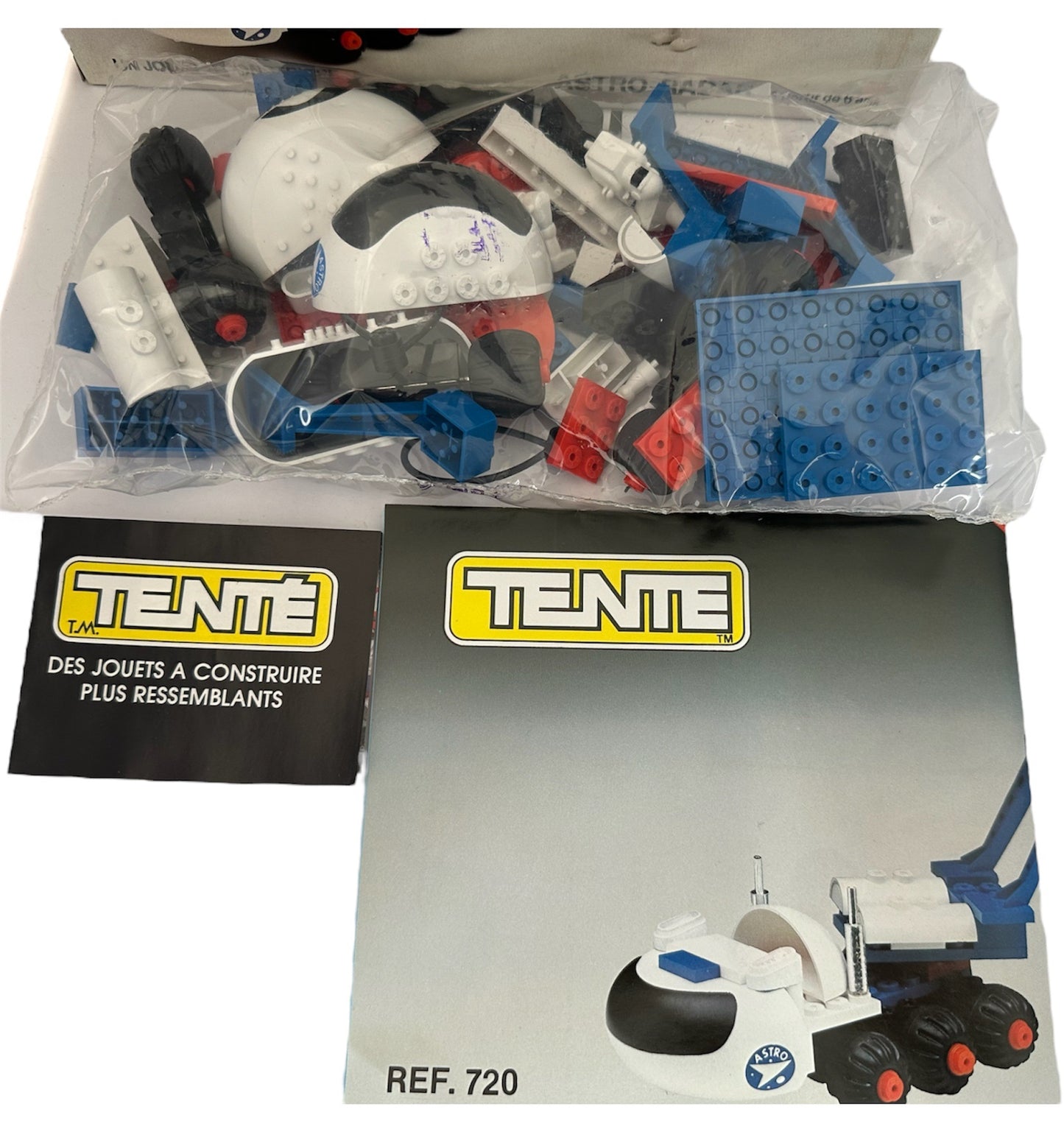 Vintage 1970's Tente Astro Radar Building Blocks Toy Set No. 590720 - A Construction Set By Denys Fisher - Factory Sealed Shop Stock Room Find