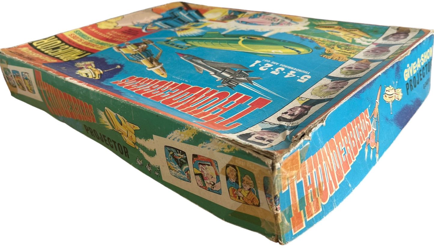 Vintage Gerry Andersons 1966 Thunderbirds - Chad Valley - Give A Show Slide Projector Set Fully Working And Complete In The Original Box