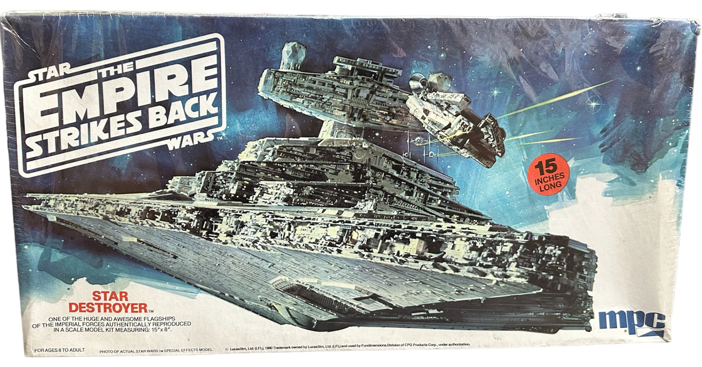 Vintage MPC/FD 1980 Ultra Rare Star Wars The Empire Strikes Back Imperial Forces Star Destroyer Scale Model Kit - Factory Sealed Shop Stock Room Find