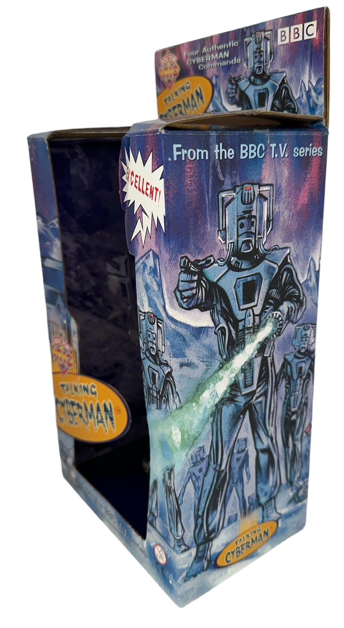 Vintage Product Enterprise 2002 Doctor Dr Who Electronic Talking Cyberman - Factory Sealed Shop Stock Room Find