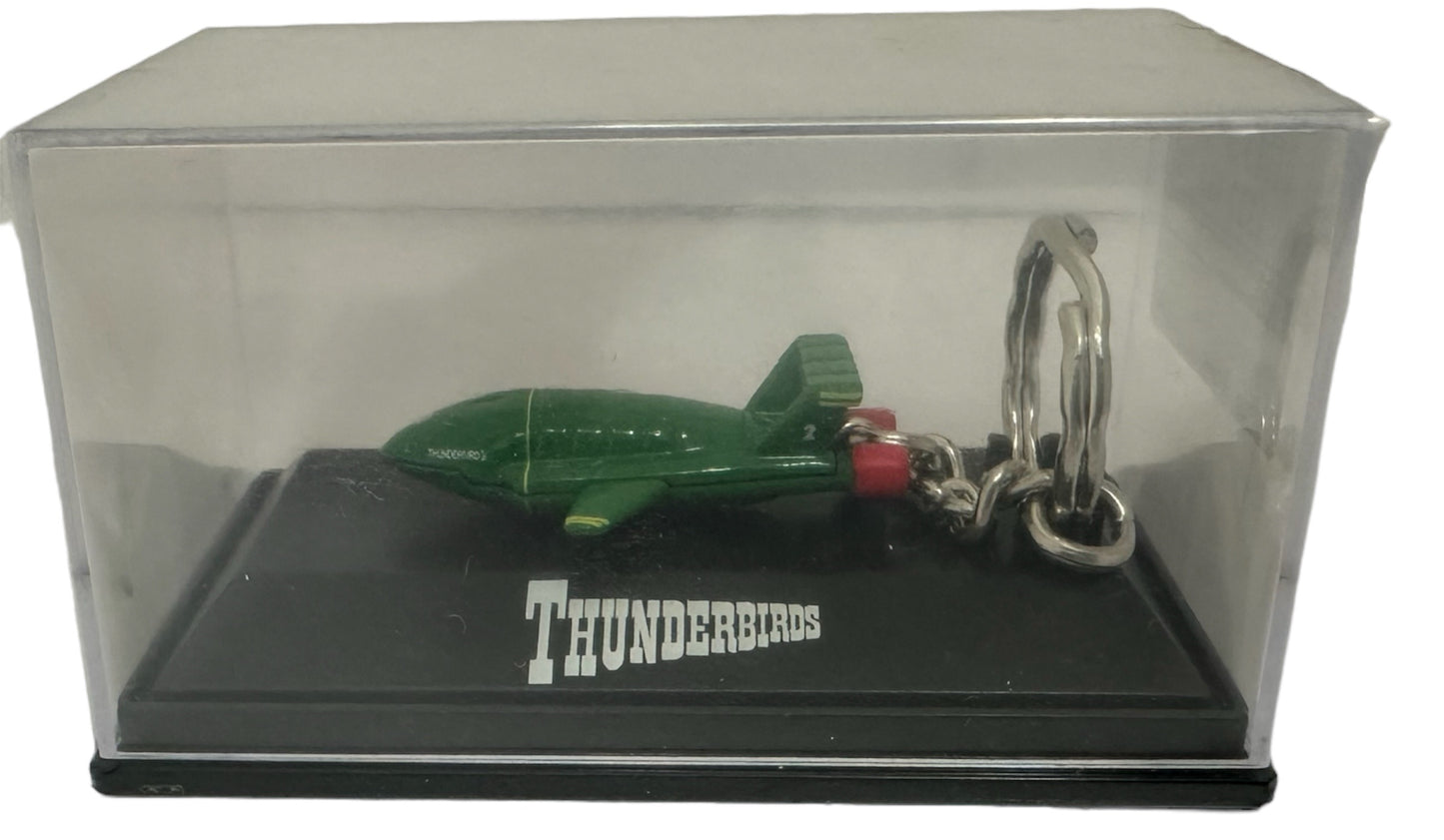 Vintage M & S 2004 Gerry Andersons Thunderbirds - Thunderbird 2 Mini Diecast Model Keyring In Plastic Case - Brand New Factory Sealed Shop Stock Room Find