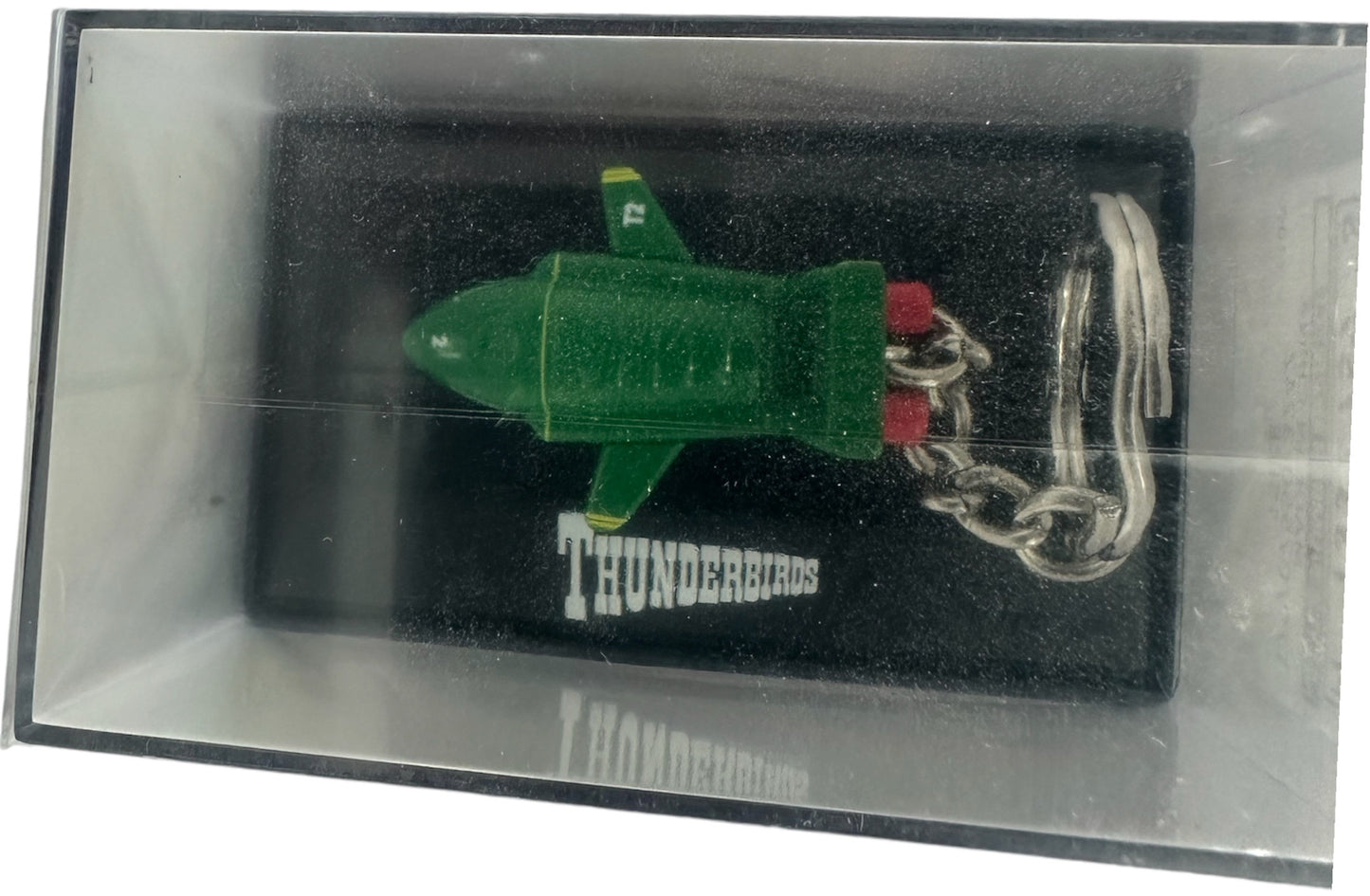Vintage M & S 2004 Gerry Andersons Thunderbirds - Thunderbird 2 Mini Diecast Model Keyring In Plastic Case - Brand New Factory Sealed Shop Stock Room Find
