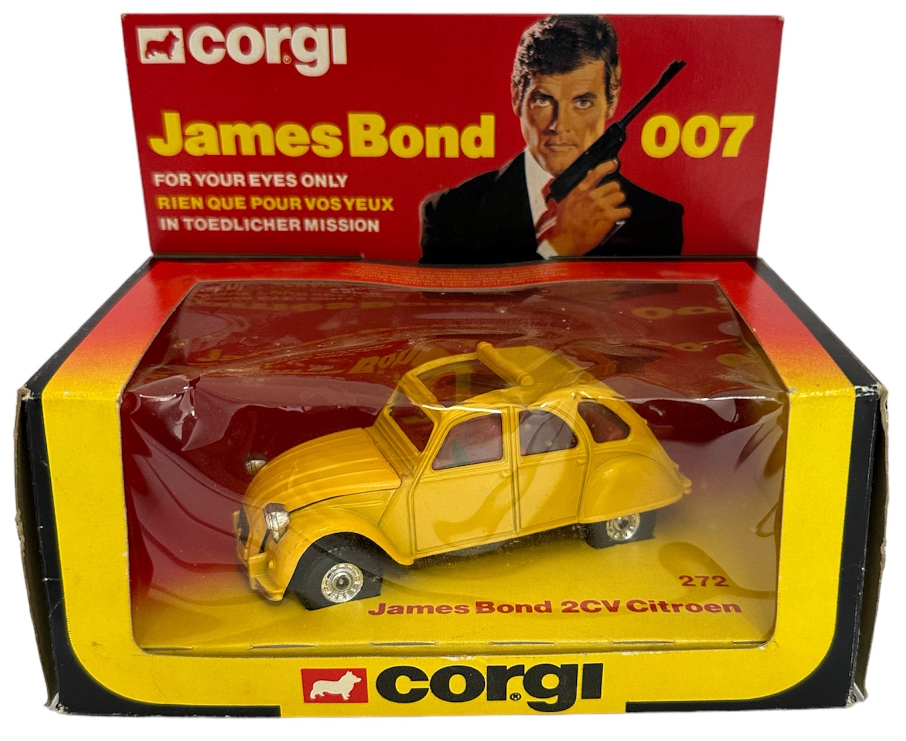 Vintage Corgi 1981 James Bond 007 For Your Eyes Only Citroen 2CV