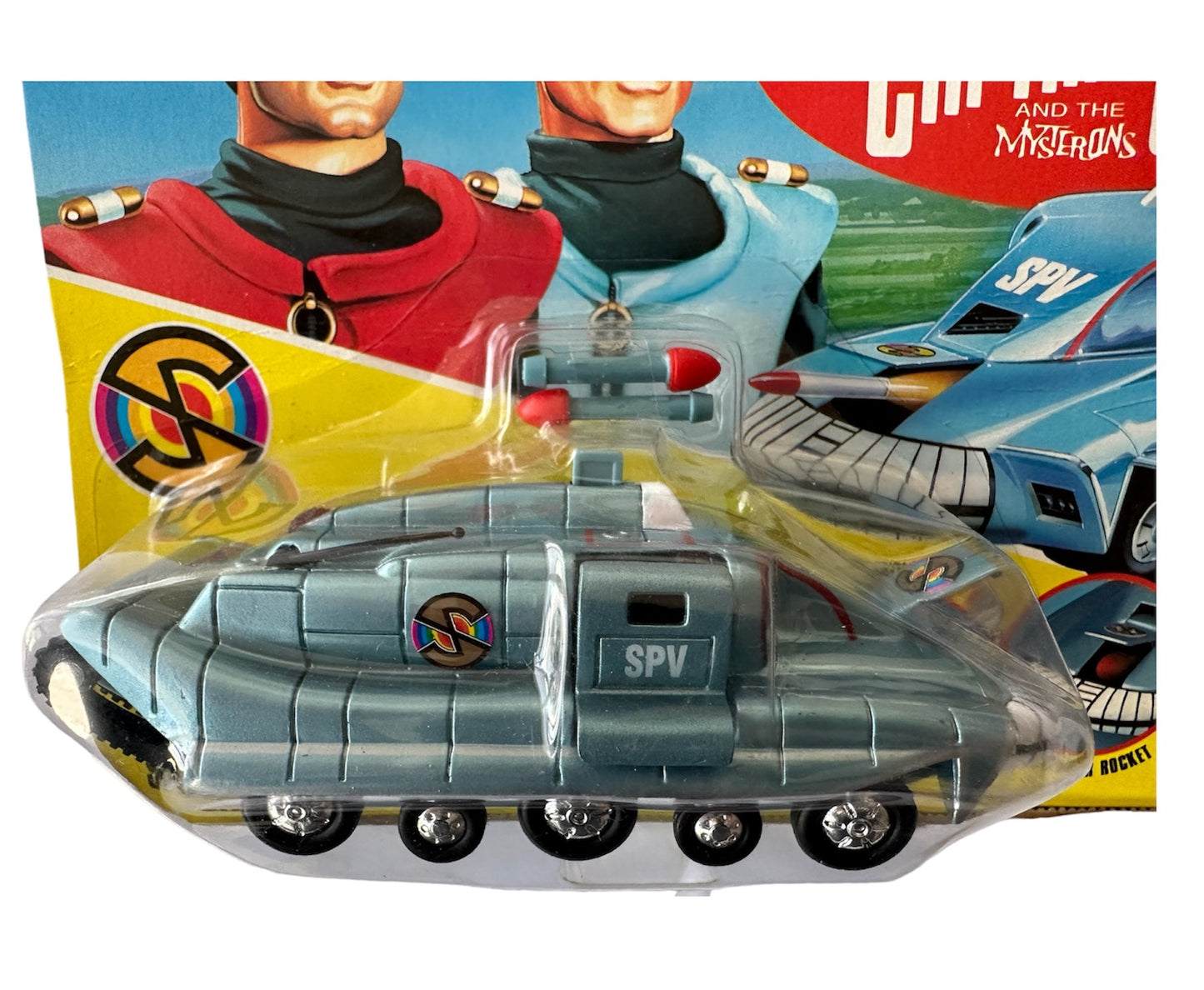 Vintage Vivid 1993 Gerry Andersons Captain Scarlet And The Mysterons Diecast Spectrum Pursuit Vehicle SPV New On Card - Brand New Factory Sealed Shop Stock Room Find