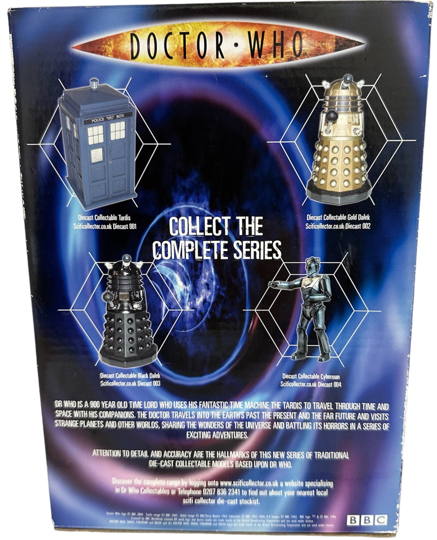 Vintage 2006 Doctor Dr Who - Diecast Collectable Cyberman Figure - Factory Sealed Shop Stock Room Find.