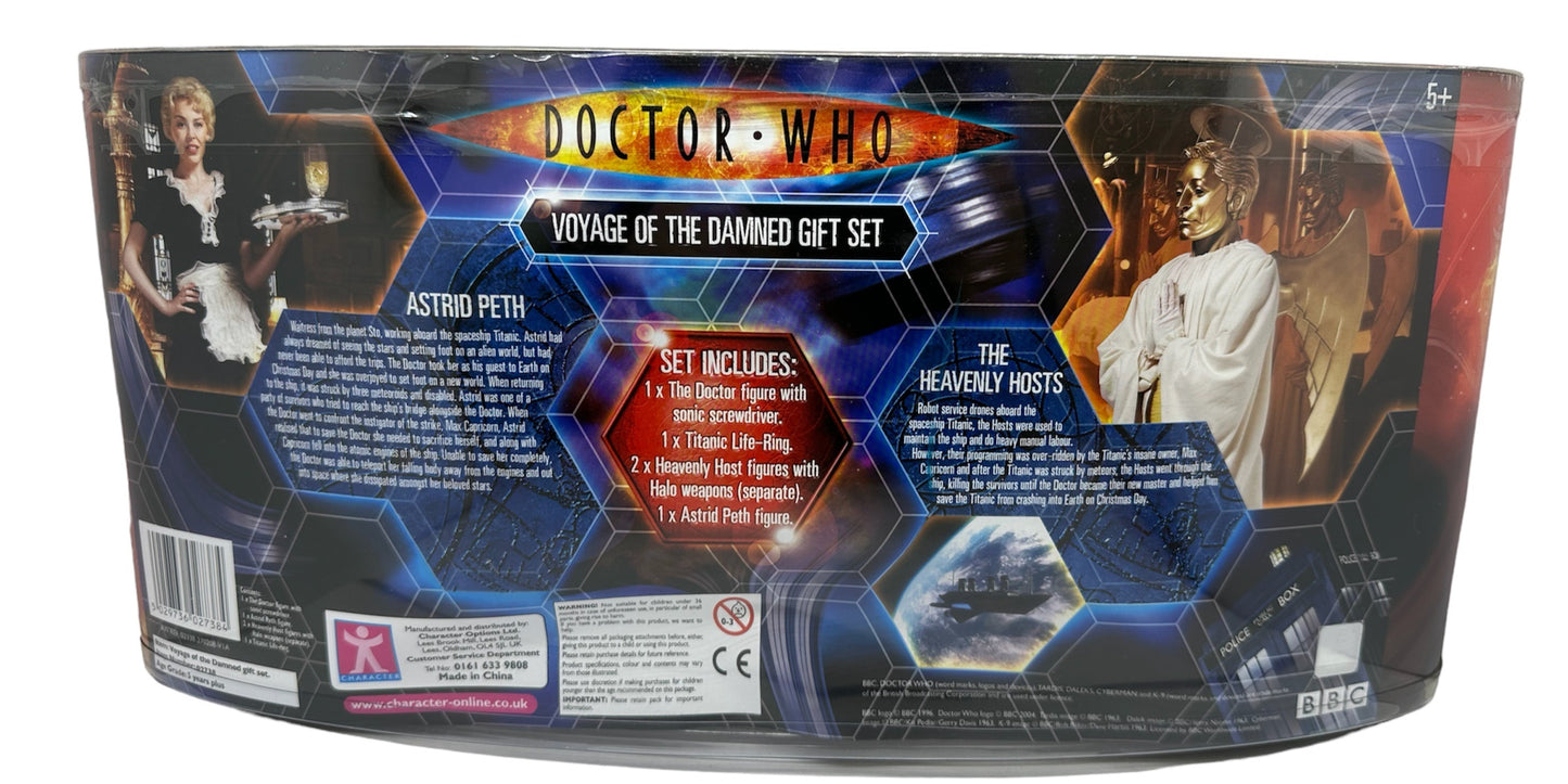 Vintage Characters 2007 Doctor Dr Who Voyage Of The Damned 4 x Action Figure Gift Set Factory Sealed Shop Stock Room Find