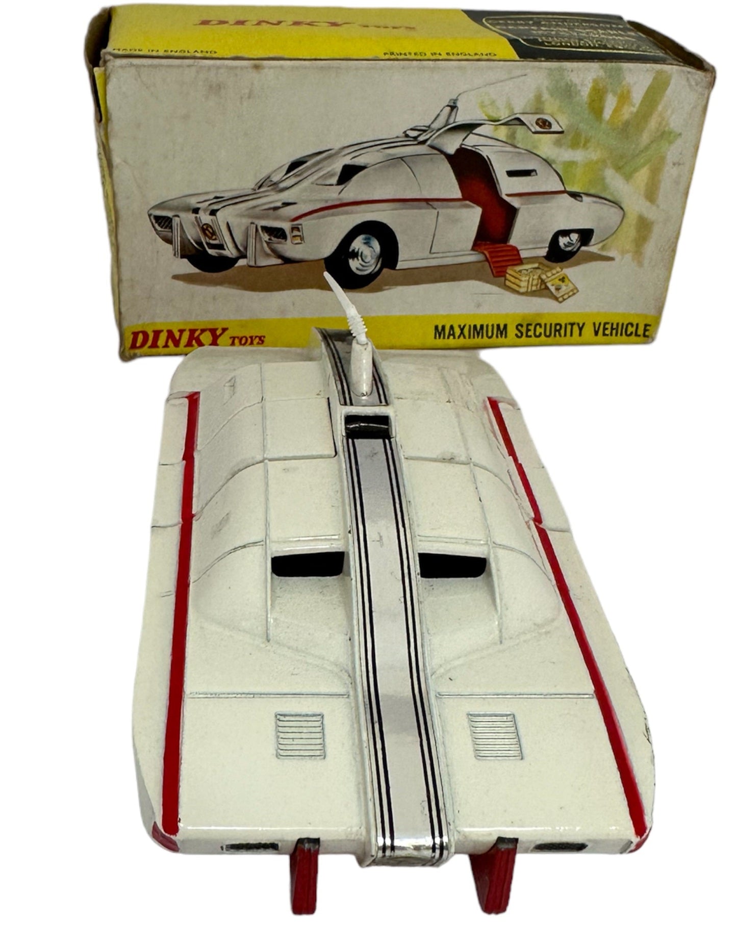 Vintage Dinky 1971 Gerry Andersons Captain Scarlet And The Mysterons MSV Maximum Security Vehicle Diecast 105 - Fantastic Condition In The Original Box