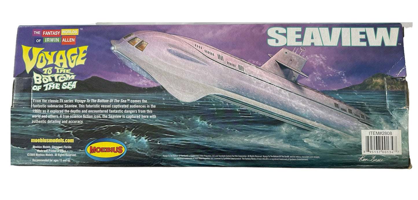 Vintage 2009 Irvin Allen's Voyage To The Bottom Of The Sea - Seawiew Submarine All Plastic Prepainted & Assembled Display Model - Brand New Factory Sealed Shop Stock Room Find