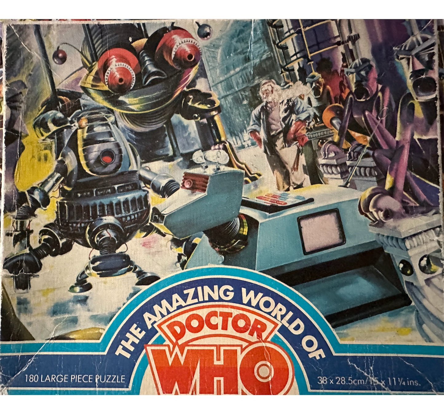 Vintage World International 1979 Doctor Dr Who - The Amazing World Of - 180 Large Piece Jigsaw Puzzle Featuring K-9- Complete In The Original Box