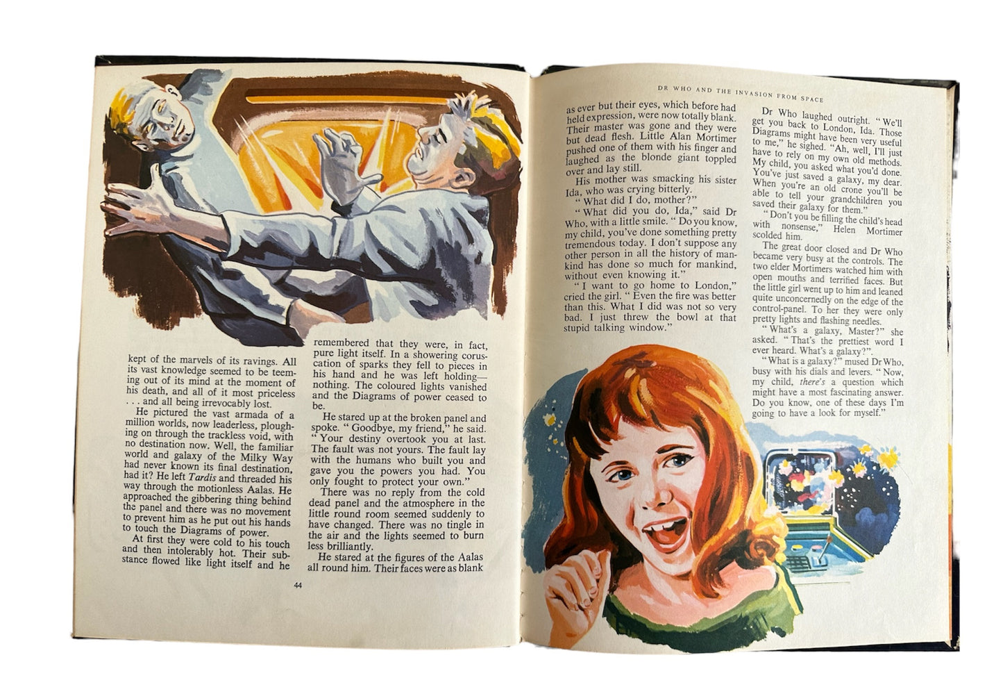 Vintage Doctor Who And The Invasion From Space Annual 1966 William Hartnell as the Dr. - Good Condition Very Rare Hardback Book.