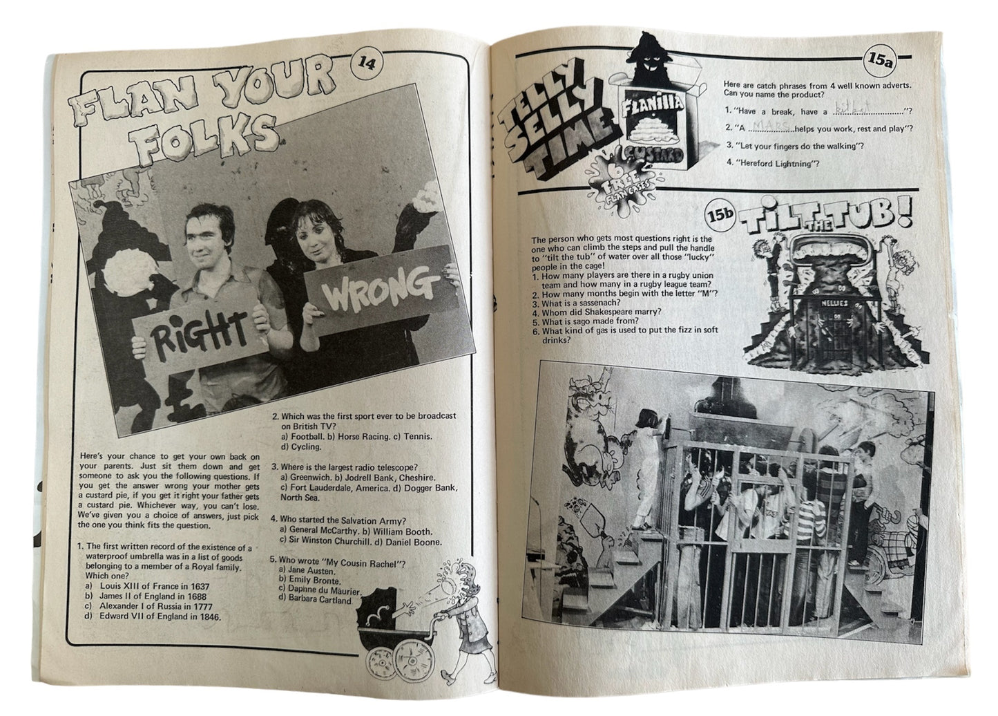 Vintage 1981 Tiswas Family Fun Book Volume 1 Issue Number 1 - First Issue Comic - Very Very Rare.