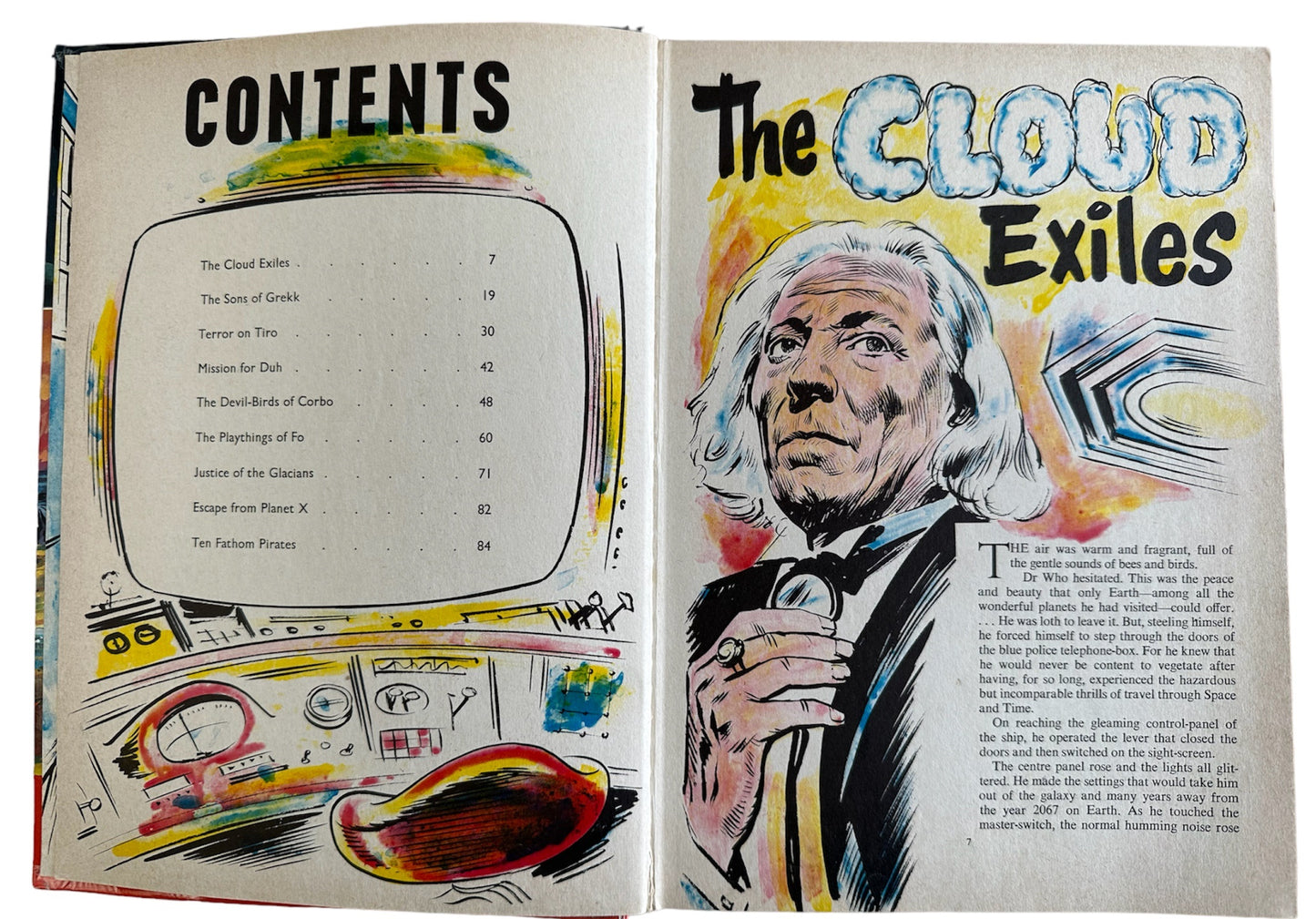 Vintage Dr Who Annual 1966 from the first Doctor William Hartnell era - Very Good Condition