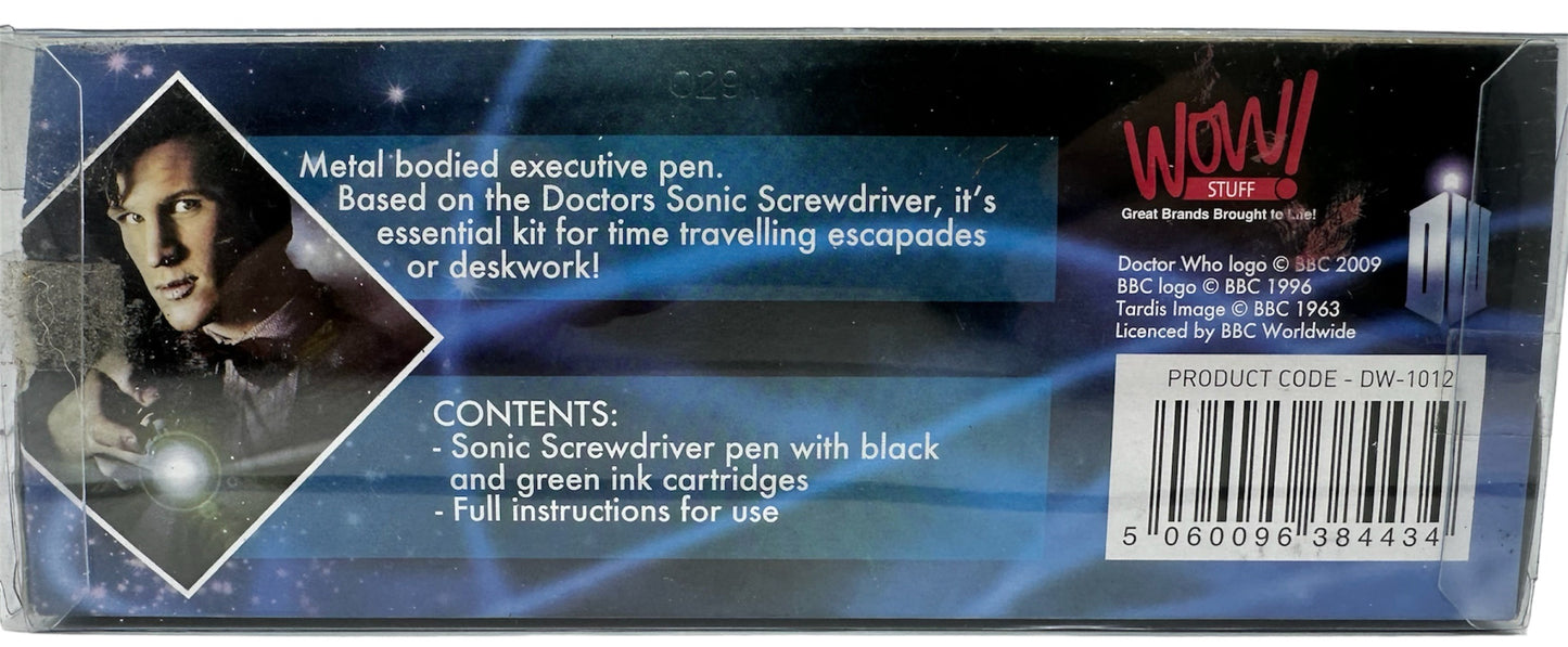 Vintage 2009 Dr Who The 11th Doctors Sonic Screwdriver Pen - Brand New Factory Sealed Shop Stock Room Find