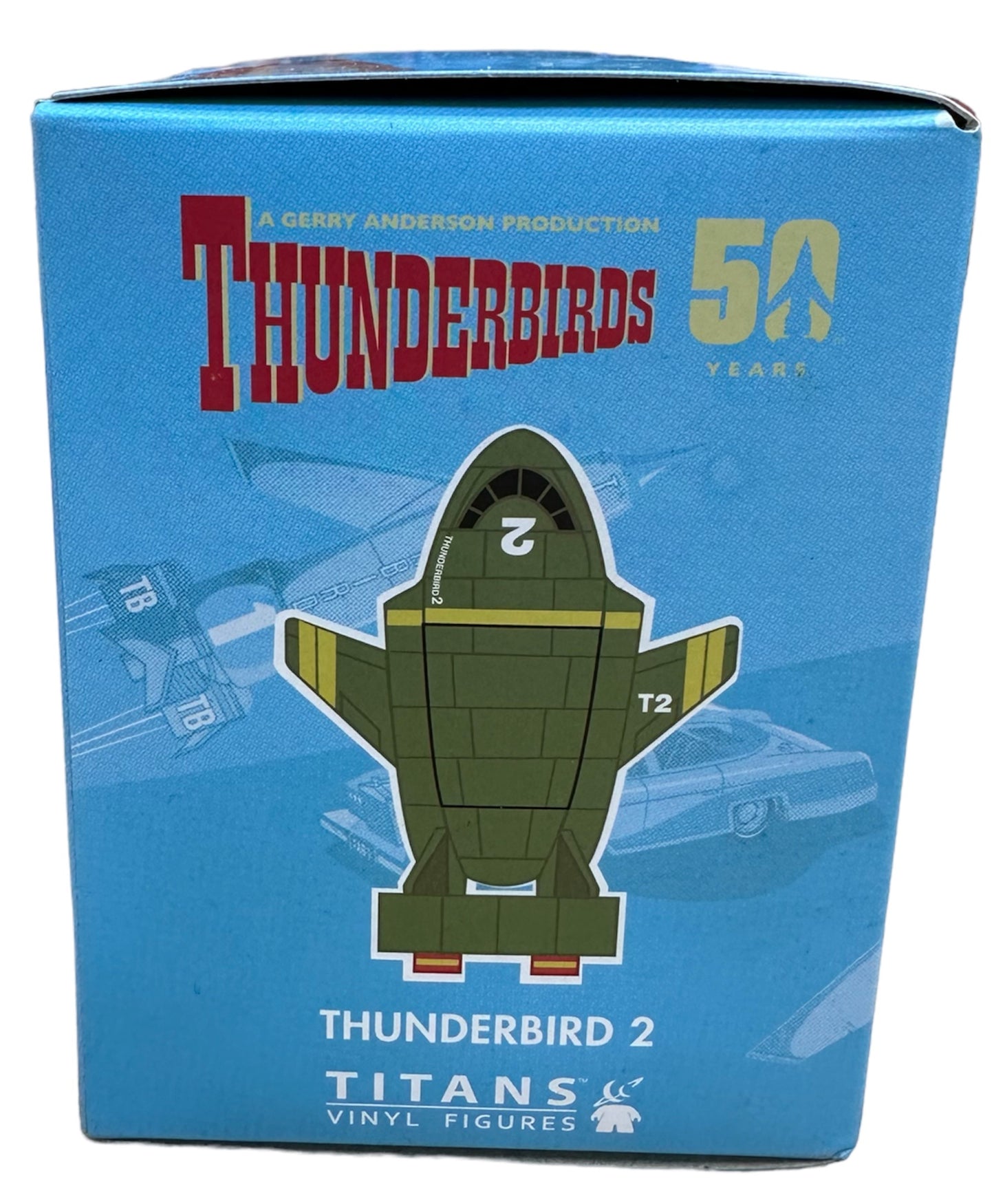 Vintage Titan 2016 Gerry Andersons Thunderbirds 50th Anniversary Thunderbird 2 Vinyl Model - Brand New Factory Sealed Shop Stock Room Find